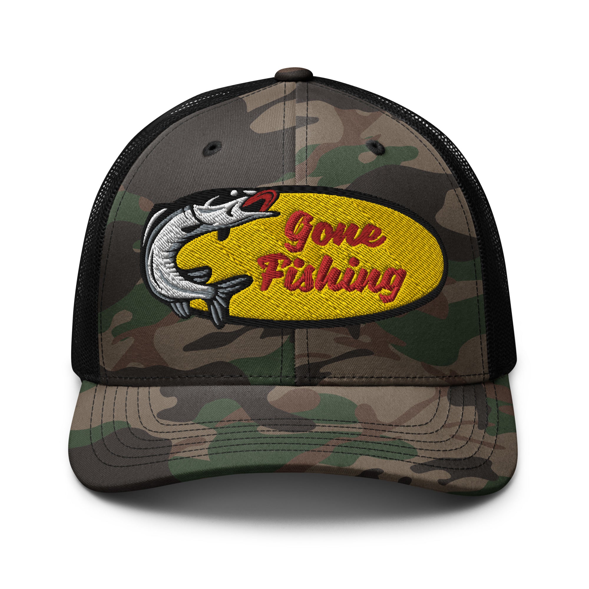 GONE FISHING CAMO HAT