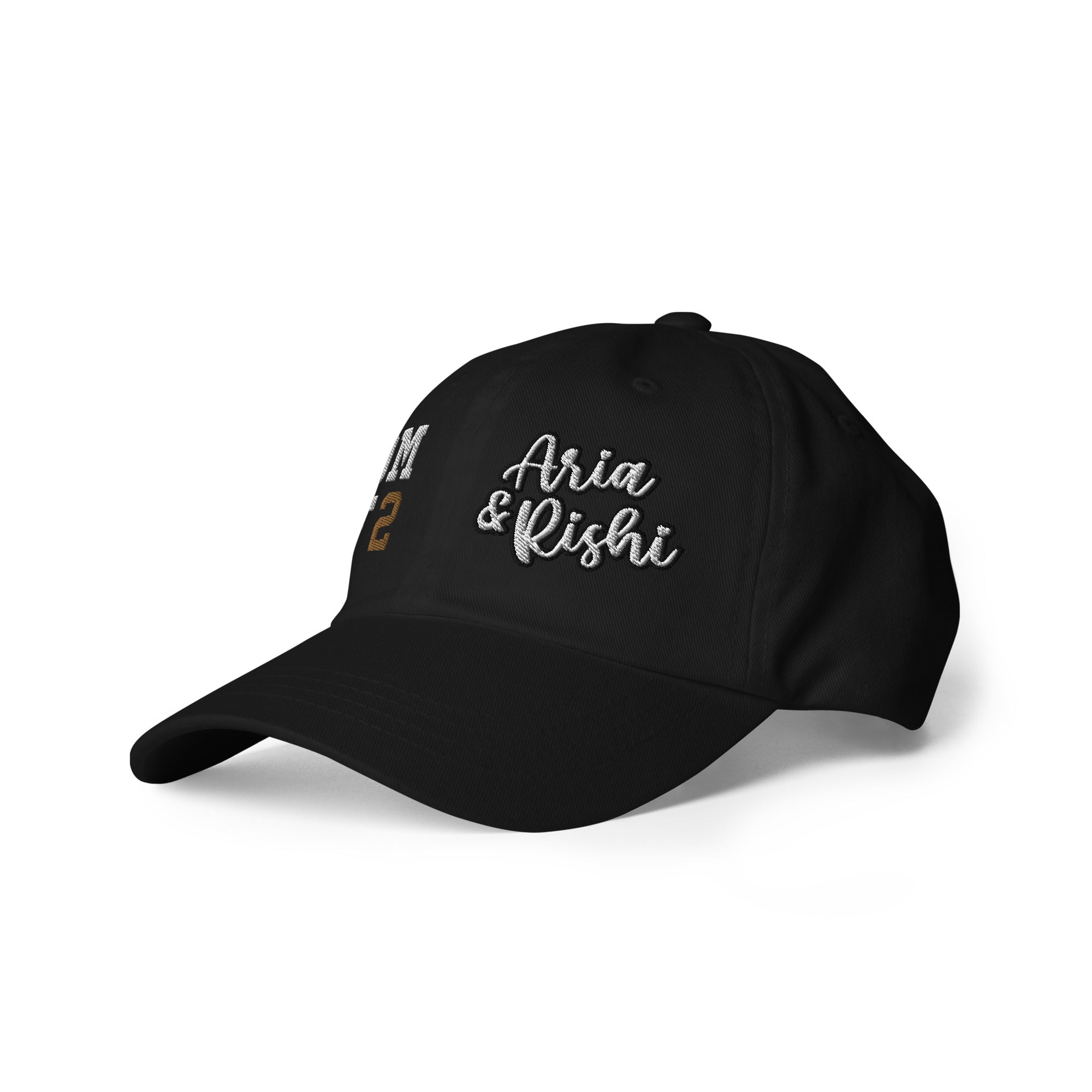 Aria and Rishi Dad hat