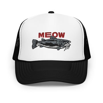 Humor Catfish Meow Foam Trucker Hat