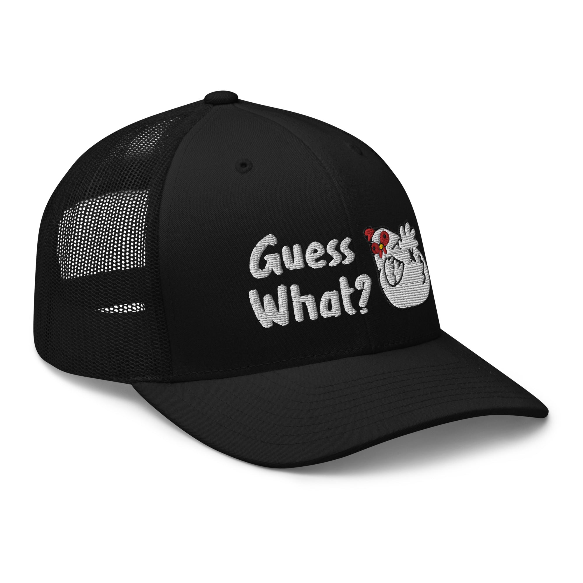 Guess What Chicken Butt Jokes Funny Humor Trucker Cap